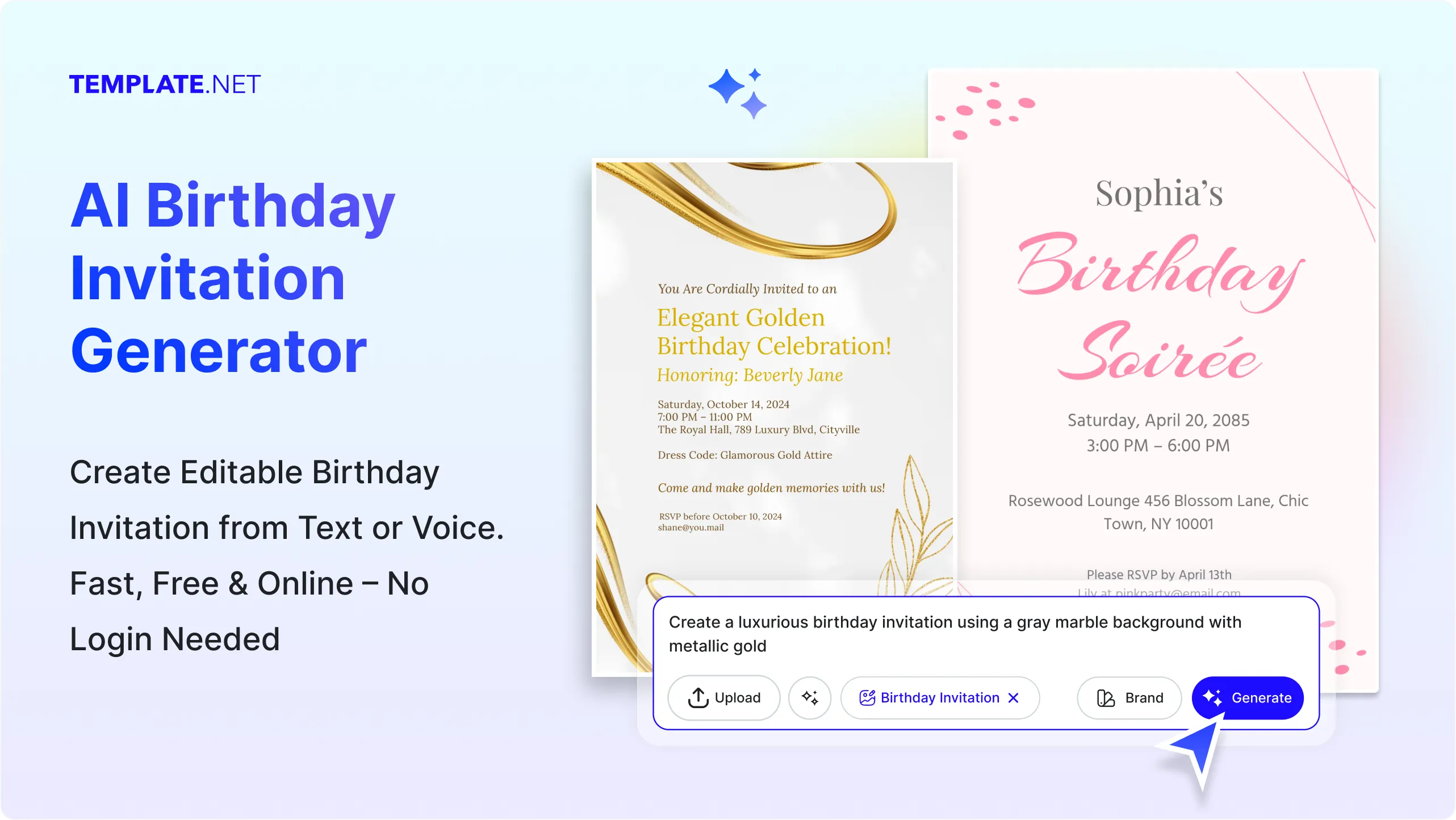 Free AI Birthday Invitation Generator, Birthday Invitation Maker Online